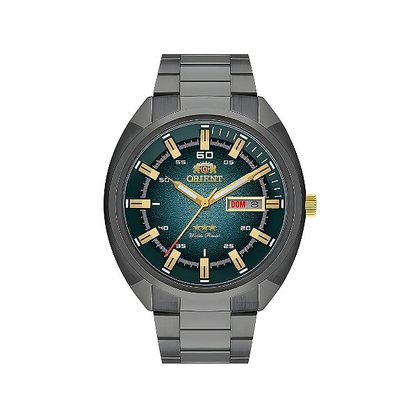 Relógio Orient Masculino Automático Três Estrelas Puls. de Aço Preta NH3YY006E1GX