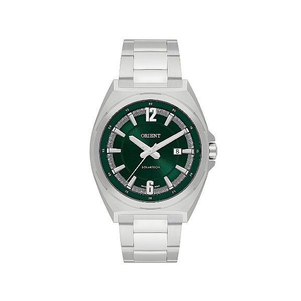 Relógio Orient Masculino SolarTech Fundo Verde MBSS1491E2SX