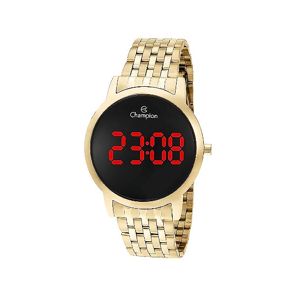 Relógio Champion Feminino Digital Dourado CH40099H