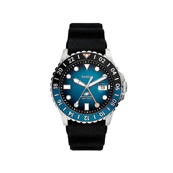 Relógio Fossil Masculino Blue Prata FS6049/2KN