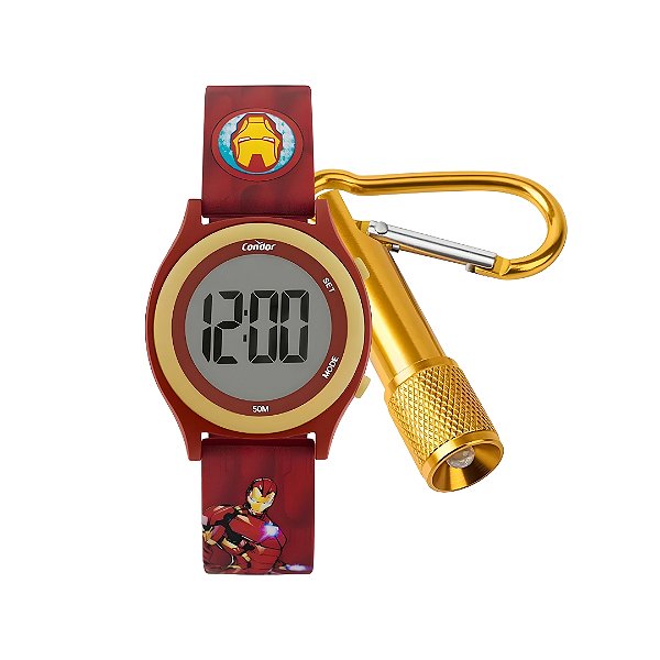 Relógio Condor Infantil Marvel Homem de Ferro COBJ3572AF/K8R