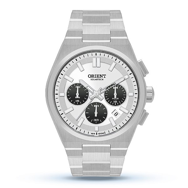 Relógio Orient Masculino Analógico Solartech Prata MBSSC274S1SX