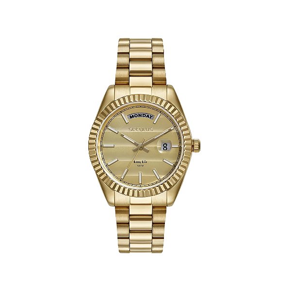 Relogio Seculus Feminino Analogico Dourado 77323LPSVDA1