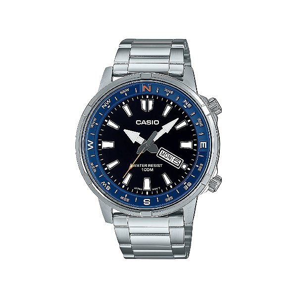 Relógio Casio Masculino Analógico Standard Prateado MTD-130D-1A2VDF-SC