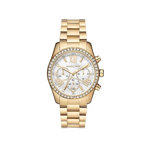 Relogio Michael Kors Feminino Cronógrafo Dourado MK7241/1DN