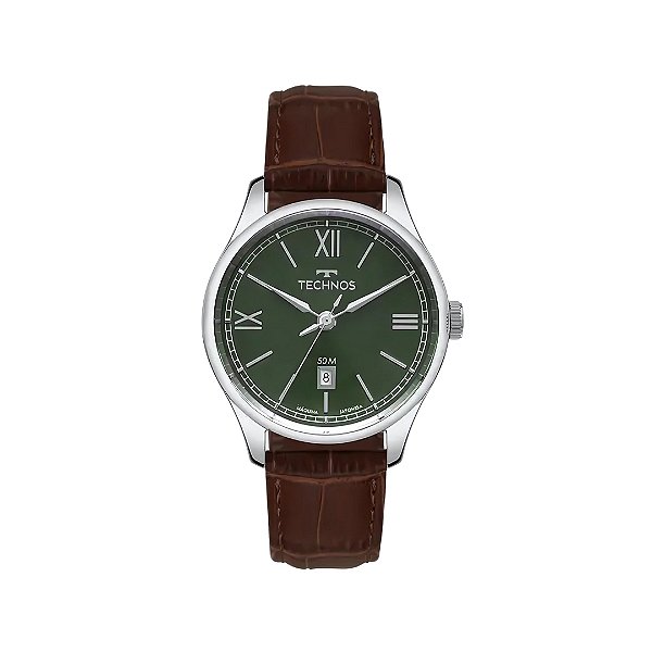 Relogio Technos Masculino Analogico Puls. Couro 2115TZK/0E