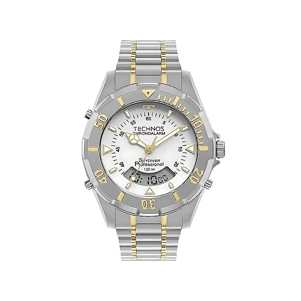 Relogio Technos Masculino Anadigi Skydiver WT2050AG/1B