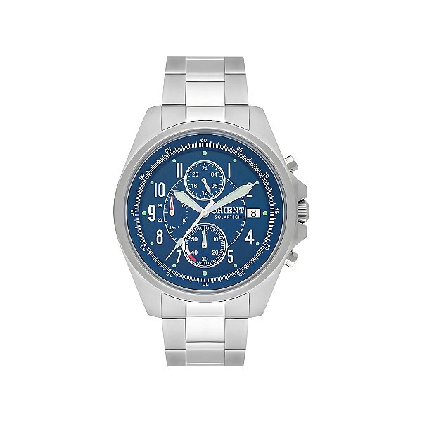 Relógio Orient Masculino Solar Cronógrafo MBSSC263D2SX