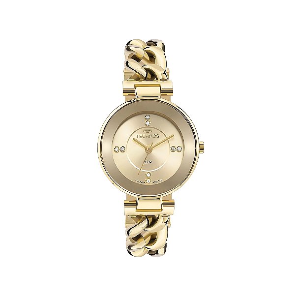 Relógio Technos Feminino Elos Fashion Dourado 2036MQM1X