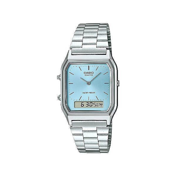 Relógio Casio Feminino Standard Anadigi AQ-230A-2A1MQYDF-SC