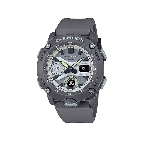 Relogio G-Shock Masculino Anadigi Glow Cinza GA-2000HD-8ADR