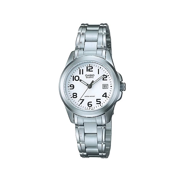 Relógio Casio Feminino Analógico Collection Pequeno em Aço LTP-1259PD-7BEG