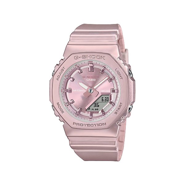 Relógio G-Shock Feminino Anadigi Rosa GMA-P2100ST-4ADR
