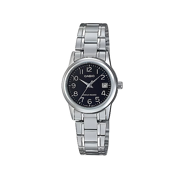 Relógio Casio Feminino Analógico Prateado Pequeno Casual LTP-V002D-1BUDF-SC
