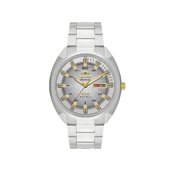 Relógio Orient Masculino Automático Três Estrelas Prateado NH3SS006S1SX