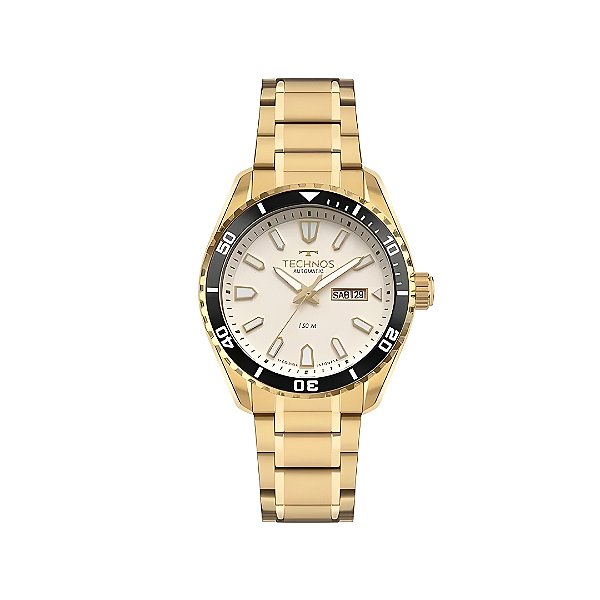 Relógio Technos Masculino Automático Dourado 8205PG1X