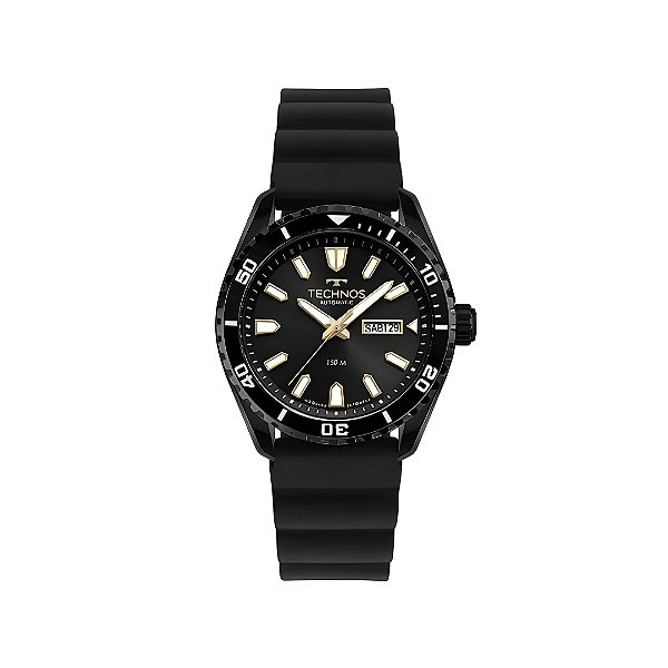 Relógio Technos Masculino Automático Elegante Preto 8205PF2P