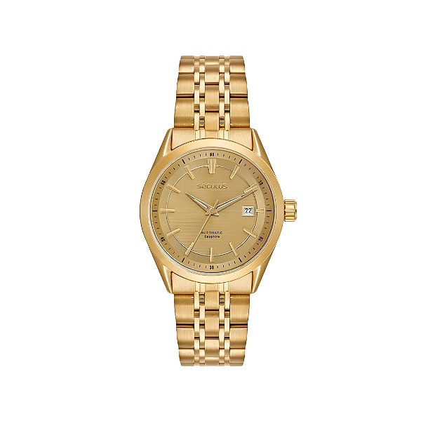 Relógio Seculus Masculino Automatico Dourado 77349GPSVDA4