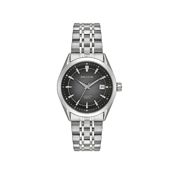 Relógio Seculus Masculino Automático Safira Prateado 77349G0SVNA1