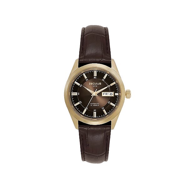 Relógio Seculus Masculino Automático 21 Jewels 77361GPSVDC9