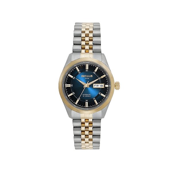 Relógio Seculus Masculino Automático 21 Jewels 77361GPSVBA7