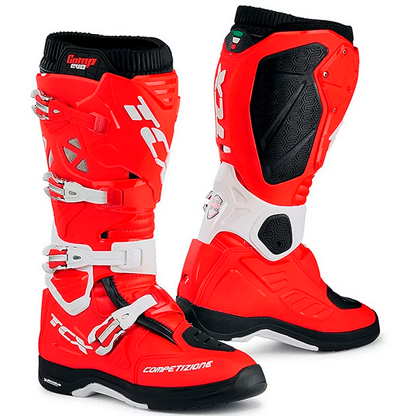 Bota TCX Comp Evo 2 Michelin - Vermelho/Branco