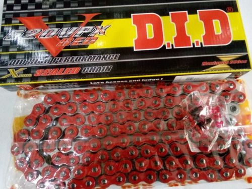 Corrente Did 520x120 Zb Vpk Vermelho Com Retentor