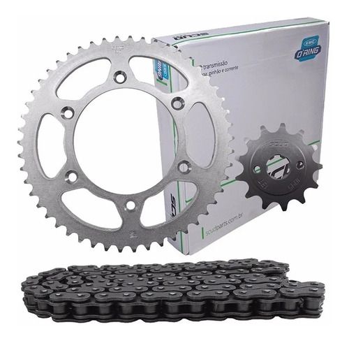 Kit Transmissão Relação Scud Cb 650/ Cbr 650f Corrente Kmc