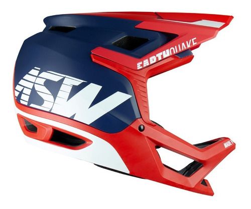 Capacete Asw Bike Earthquake Vermelho/azul