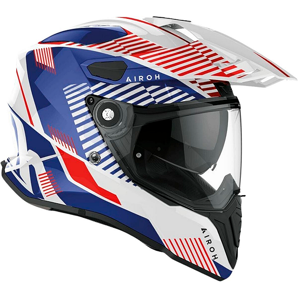 Capacete Airoh Commander Boost Branco/Azul