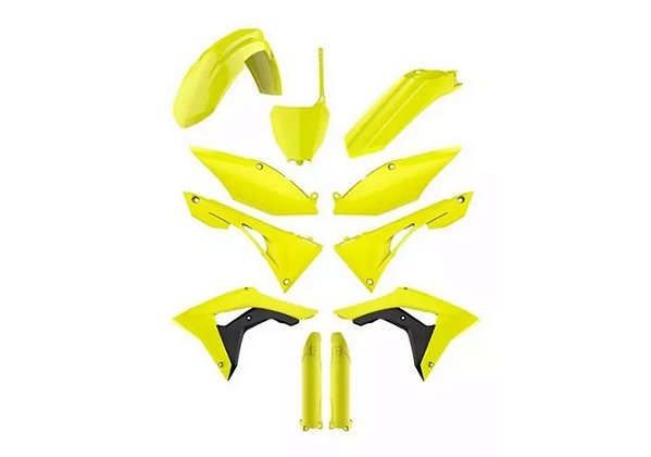 Kit Plastico Crf 250/450r 19-20 Amarelo Fluor Mx - Polisport