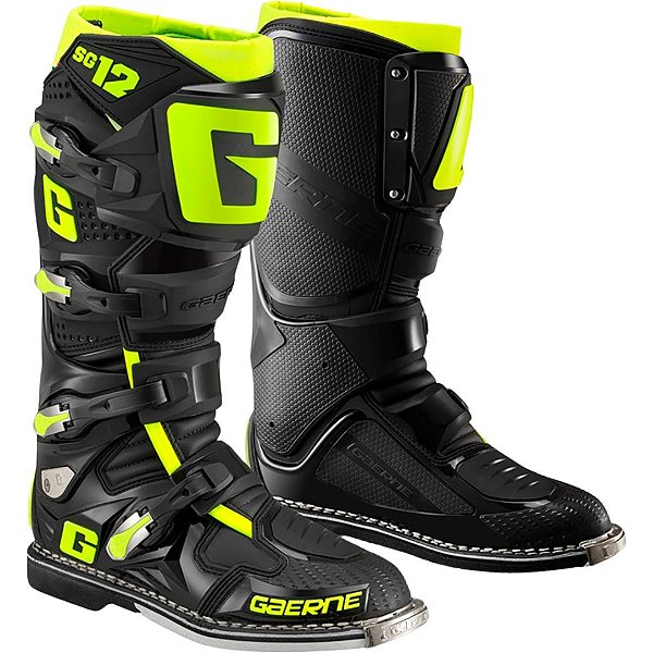 Bota Gaerne SG12 - Preto/Amarelo Fluor