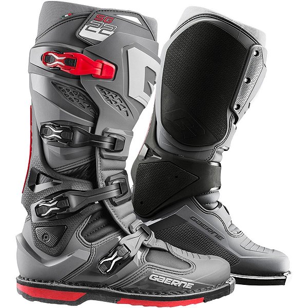Bota Gaerne SG22 - Cinza/Vermelha