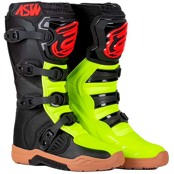 Bota ASW Image Enduro - Preto/Amarelo