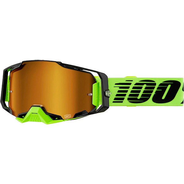 Óculos 100% Armega Neon - Amarelo/Preto