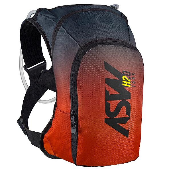 Mochila de Hidratação ASW Tank 3 Litros - Preto/Laranja
