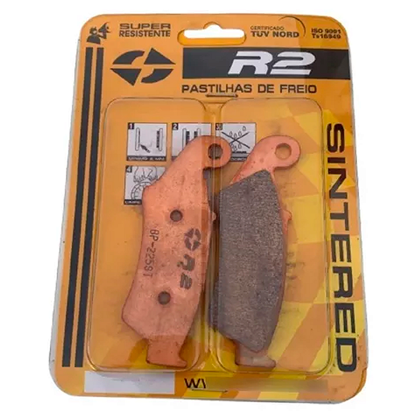 Pastilha de Freio CR/CRF KX/KXF YZ/YZF ATE 07 BETA GAS GAS 01/19 Dianteira R2 SINTERIZADA