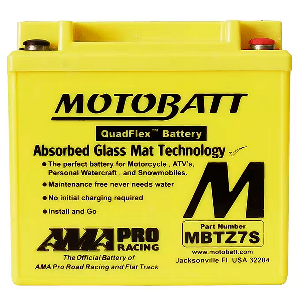 Bateria Motobatt MBTZ7S 6,5Ah CCA 100
