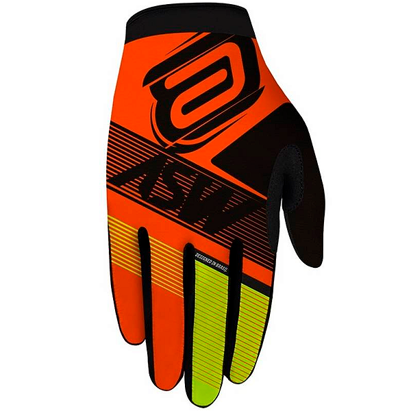 Luva ASW Race Edge Laranja/Amarelo Fluor