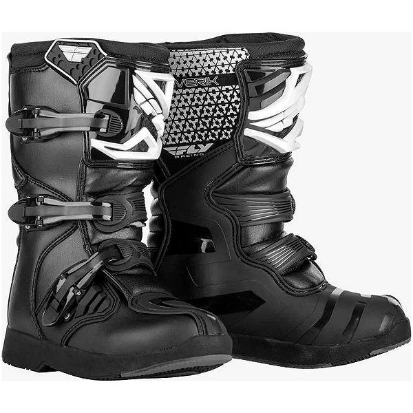 Bota FLY Maverik Infantil Preto/Branco
