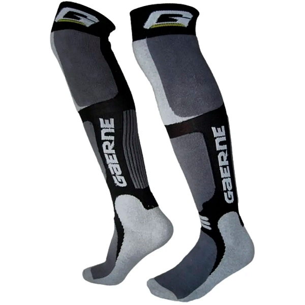 Meia Gaerne Long Socks - Preto/Cinza