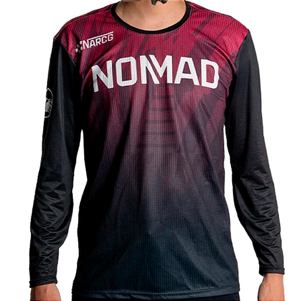 Camisa Nomad Trail Core Vinho/Blood Manga Longa