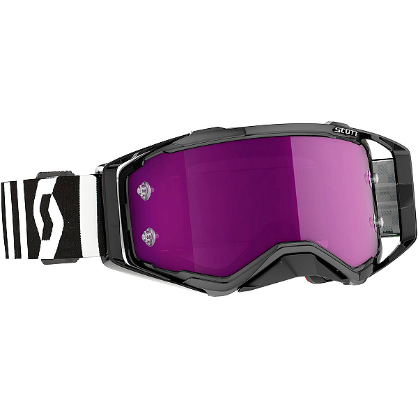 Óculos Scott Prospect Racing Preto/Branco Purple Chrome Works