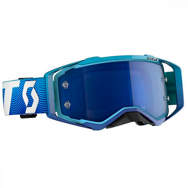 Óculos Scott Prospect Azul/Branco Eletric Blue Chrome Works