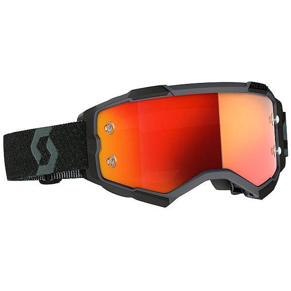 Óculos Scott Fury Preto Orange Chrome Works