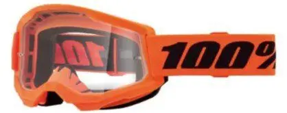 Óculos 100% Strata 2 Laranja Neon Espelhado