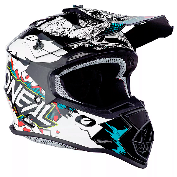 Capacete Oneal 3Series Villain Branco