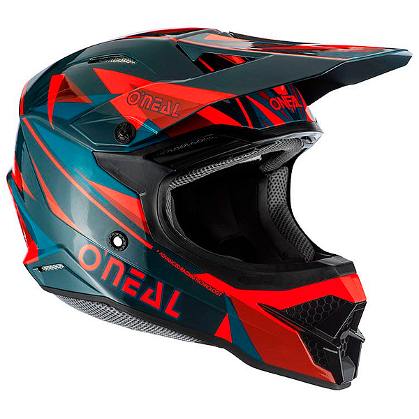 Capacete Oneal 3Series Triz Azul/Laranja