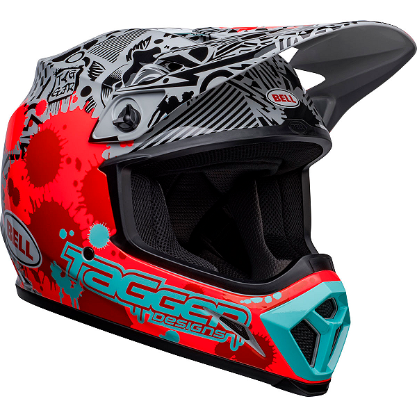 Capacete Bell MX9 MIPS Tagger Splatter Bright