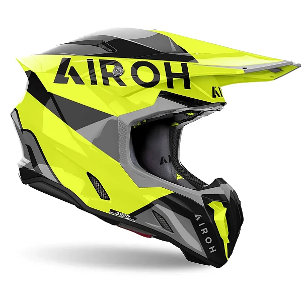 Capacete Airoh Twist 3 King Amarelo brilho